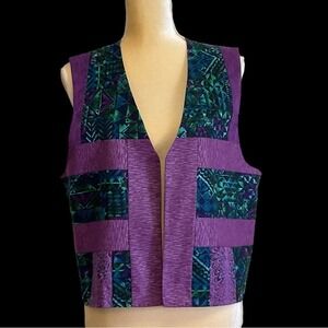Donna McMillan Cozy Clothes handcrafted vest, medium size